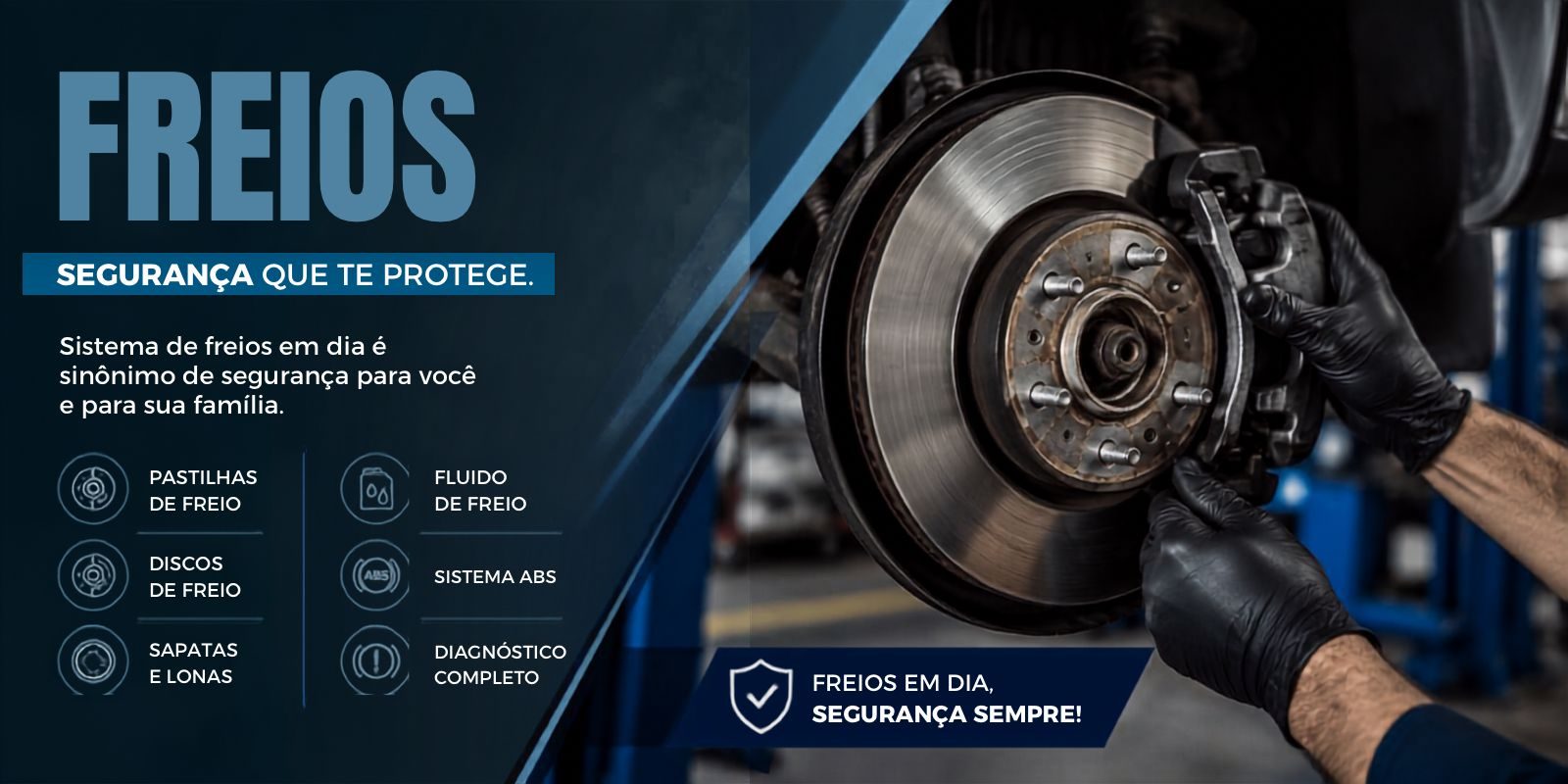 Freios — segurança que te protege